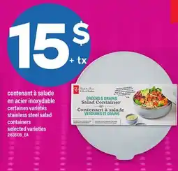 Maxi CONTENANT À SALADE EN ACIER INOXYDABLE | STAINLESS STEEL SALAD CONTAINERS offer
