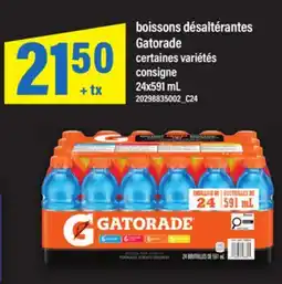 Maxi BOISSONS DÉSALTÉRANTES GATORADE offer