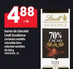 Maxi BARRES DE CHOCOLAT LINDT EXCELLENCE | CHOCOLATE BARS offer