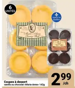 Pasquier Coupes à dessert vanille ou chocolat Marie-Anne offer
