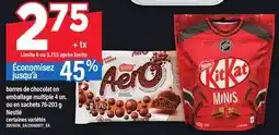Maxi BARRES DE CHOCOLAT EN EMBALLAGE MULTIPLE, 4 UN. OU EN SACHETS, 76-203 G NESTLÉ offer