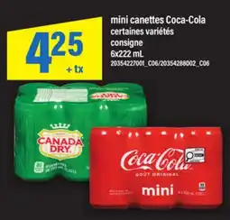 Maxi MINI CANETTES COCA-COLA offer