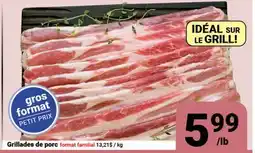 Pasquier Grillades de porc offer