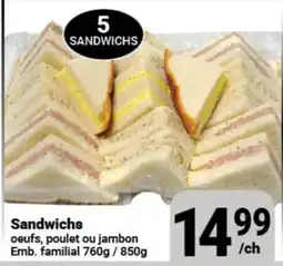 Pasquier Sandwichs œufs, poulet ou jambon Emb. familial offer