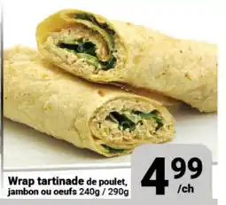 Pasquier Wrap tartinade de poulet, jambon ou oeufs offer