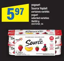 Maxi YOGOURT SOURCE YOPLAIT | YOGURT offer