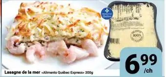 Pasquier Lasagne de la mer Aliments Québec Express offer