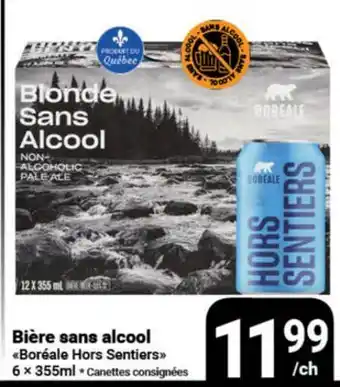 Pasquier Bière sans alcool Boréale Hors Sentiers offer