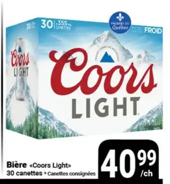Pasquier Bière Coors Light offer