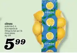 Marché Richelieu CITRONS | CHOICE LEMONS offer