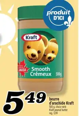 Marché Richelieu BEURRE D'ARACHIDE KRAFT | KRAFT PEANUT BUTTER offer