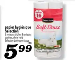 Marché Richelieu PAPIER HYGIÉNIQUE SELECTION | SELECTION BATHROOM TISSUE offer