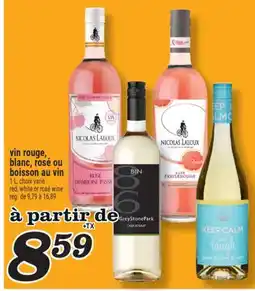 Marché Richelieu VIN ROUGE, BLANC, ROSÉ OU BOISSON AU VIN | RED, WHITE OR ROSÉ WINE offer