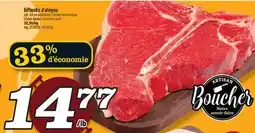 Marché Richelieu BIFTECKS D'ALOYAU | T-BONE STEAKS, ECONOMIC PACK offer