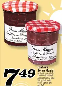 Marché Richelieu CONFITURE BONNE MAMAN | BONNE MAMAN JAM offer