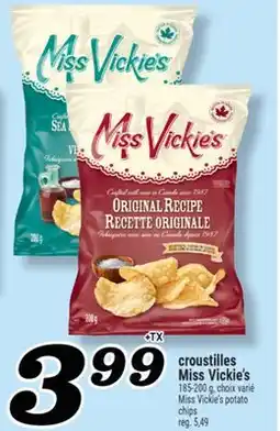 Marché Richelieu CROUSTILLES MISS VICKIE'S | MISS VICKIE'S POTATO CHIPS offer