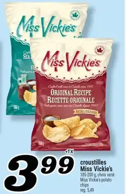 Marché Richelieu CROUSTILLES MISS VICKIE'S | MISS VICKIE'S POTATO CHIPS offer