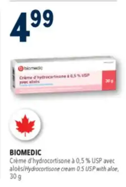 Familiprix BIOMEDIC Hydrocortisone cream 0.5 USP with aloe offer
