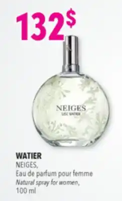 Familiprix WATIER, NEIGES, Natural spray for women offer