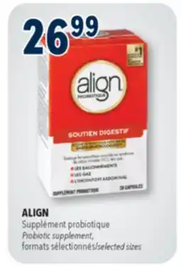 Familiprix ALIGN Probiotic supplement, selected sizes offer