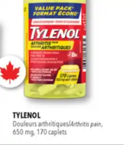 Familiprix TYLENOL, Arthritis pain, 650 mg, 170 caplets offer