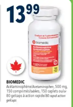 Familiprix Biomedic extra strength acetaminophen tablets for adults 150un offer