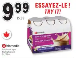 Familiprix BIOMEDIC, Meal replacement offer
