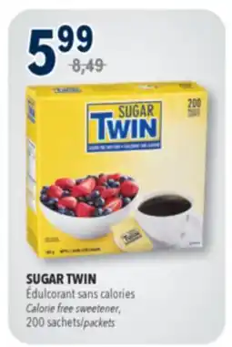 Familiprix SUGAR TWIN Calorie free sweetener, 200 sachets offer
