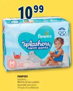 Familiprix PAMPERS Splashers, Disposable swim pants, 18 or 20 units offer