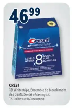 Familiprix CREST, 3D Whitestrips, Dental whitening kit, 14 treatments offer