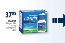 Familiprix CLARITIN Allergies, 24h, 10 mg, 50 tablets offer