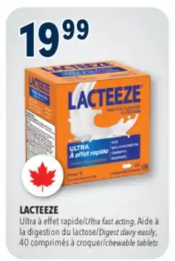 Familiprix LACTEEZE Digest dairy easily, 40 chewable tablets offer