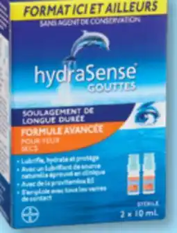 Familiprix hydraSense GOUTTES Eye drops, 2x 10ml offer