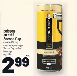 Metro BOISSON AU CAFÉ SECOND CUP | SECOND CUP COFFEE BEVERAGE offer