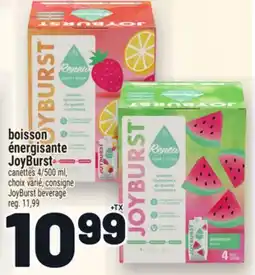 Metro BOISSON ÉNERGISANTE JOYBURST | JOYBURST BEVERAGE offer