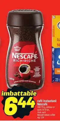 Metro CAFÉ INSTANTANÉ NESCAFÉ | NESCAFÉ INSTANT COFFEE offer