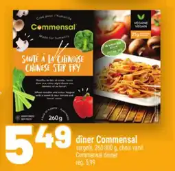 Metro DÎNER COMMENSAL | DINNER offer