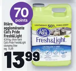 Metro LITIÈRE AGGLOMÉRANTE CAT'S PRIDE FRESH & LIGHT | CAT'S PRIDE FRESH & LIGHT CLUMPING LITTER offer