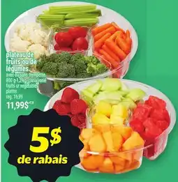 Metro PLATEAU DE FRUITS OU DE LÉGUMES | FRUITS OR VEGETABLES PLATTER offer