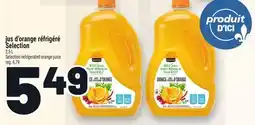 Metro JUS D'ORANGE RÉFRIGÉRÉ SELECTION | SELECTION REFRIGERATED ORANGE JUICE offer