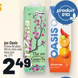 Metro JUS OASIS ARIZONA THÉ GLACÉ | OASIS JUICE offer