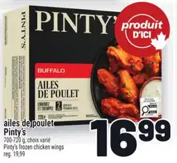 Metro AILES DE POULET PINTY'S | PINTY'S FROZEN CHICKEN WINGS offer