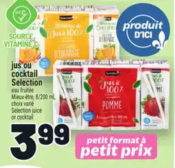 Metro JUS OU COCKTAIL SELECTION | SELECTION JUICE OR COCKTAIL offer