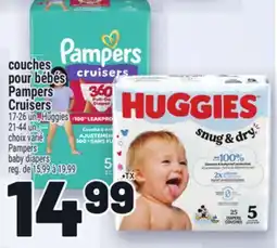 Metro COUCHES POUR BÉBÉS PAMPERS CRUISERS | PAMPERS BABY DIAPERS offer
