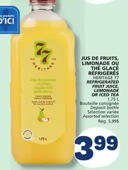 Marché Bonichoix HERITAGE 77 REFRIGERATED FRUIT JUICE, LEMONADE OR ICED TEA offer