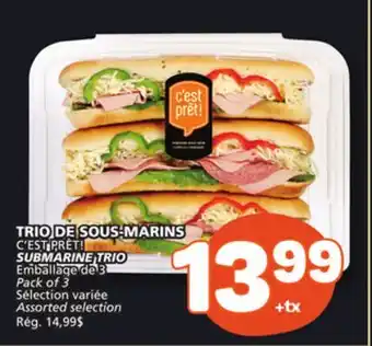 Marché Bonichoix C'EST PRÊT! SUBMARINE TRIO offer