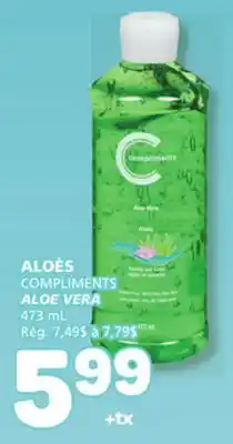 Marché Bonichoix COMPLIMENTS ALOE VERA offer