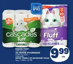 Marché Bonichoix CASCADES PAPER TOWELS OR BATHROOM TISSUE offer