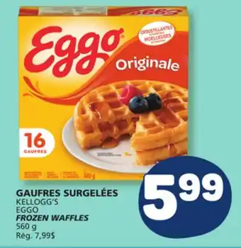 Marché Bonichoix KELLOGG'S EGGO FROZEN WAFFLES offer