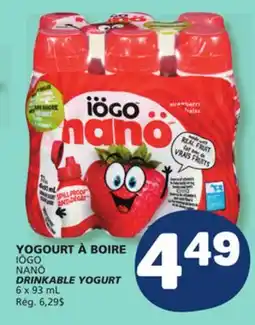 Marché Bonichoix IÖGO NANÖ DRINKABLE YOGURT offer